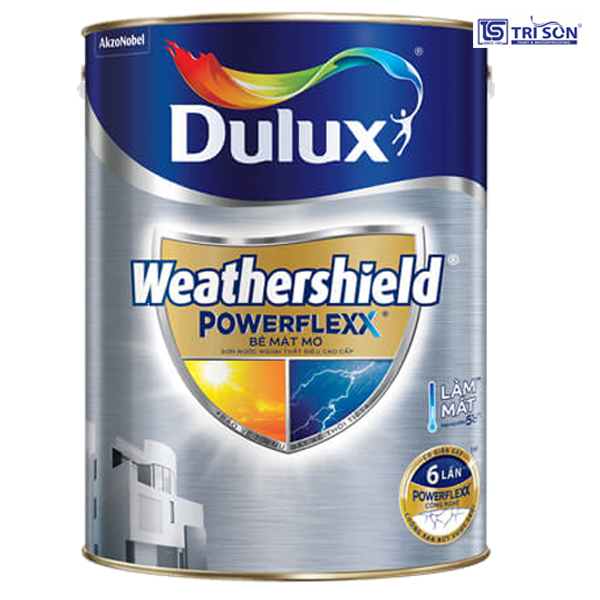 sơn ngoại thất Dulux Weathershield Powerflexx siêu cao cấp bè mặt mờ GJ8