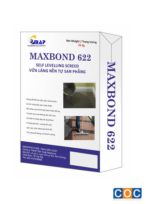 Maxbond 622.  vữa tự san phẳng
